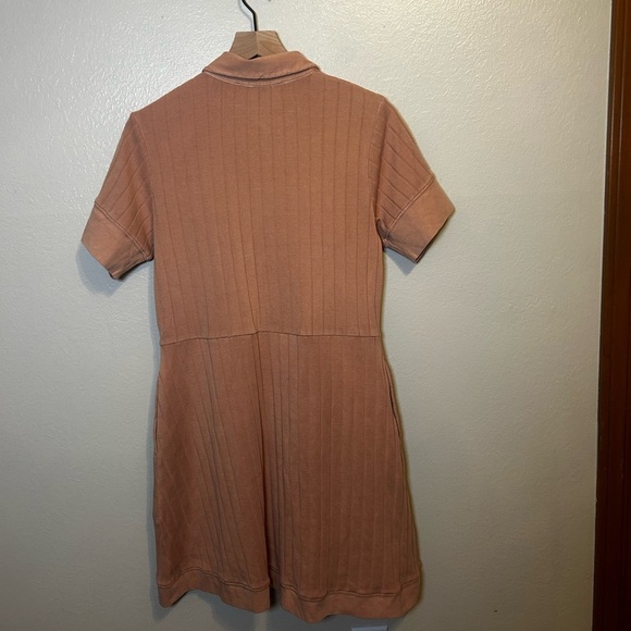 Free People Beach New Afternoon Ribbed Button-down  Mini Dress - Picture 5 of 6